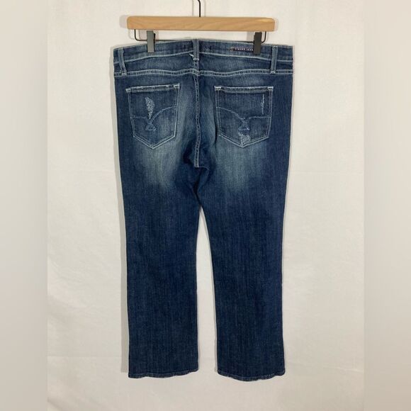 Vigoss Jeans Women’s 13 Blue Distressed London Bootcut Western #P2520J - Picture 3 of 13